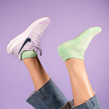 Bamboo ankle socks, 3 pairs, pastel, Marocco pattern