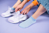 Bamboo ankle socks, 3 pairs, pastel, Marocco pattern