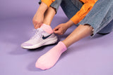 Bamboo ankle socks, 3 pairs, pastel, Marocco pattern