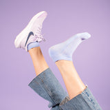 Bamboo ankle socks, 3 pairs, pastel, Marocco pattern