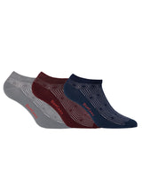 Bamboo ankle socks, 3 pairs, dark mix, Marocco pattern