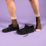 Compression crew socks cotton, black and brown