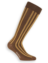 Compression stockings cotton, Mustard stripes