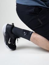 CREW SPORTS TENNIS COMPRESSION SOCKS, SUPCARE, DARK GREY