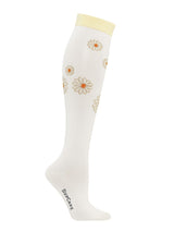 COMPRESSION STOCKINGS CLASS 2, CREAM WITH FLOWERS