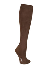 Compression Stockings Bamboo, Brown Rib