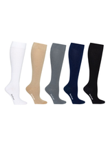 SupCare Giftbox 5 Pairs Compression Stockings Bamboo, Rib Weave, BASIC