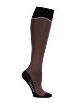 Compression stockings bamboo, brown, Wave