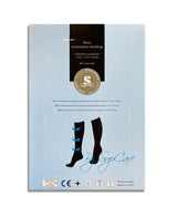 COMPRESSION STOCKINGS, WOOL AND COTTON, GREY YINYANG