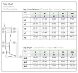 Medical Compression Stockings Class 2, Off White with Butterflies
