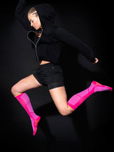 Sports compression socks, Extreme Bounce, pink and purple