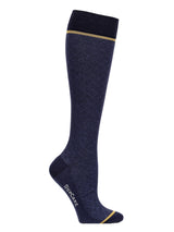 Wool compression stockings, business blue