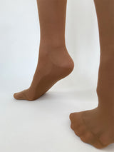 Nylon compression tights, 70 denier, beige