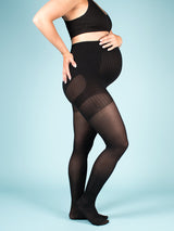 Maternity compression tights, 70 denier, black