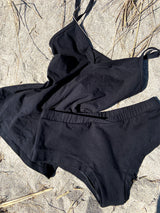 Top, organic cotton, black