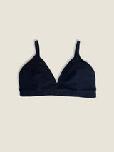 Soft bra, organic cotton, black