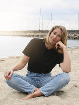 T-shirt, organic cotton, black