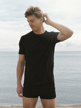 Boxers, organic cotton, black