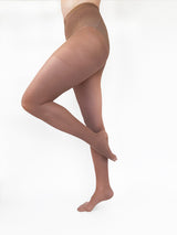 Medical compression tights, 140 denier, beige