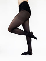 Medical compression tights, 140 denier, black