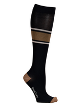 Compression stockings class 2, black and brown