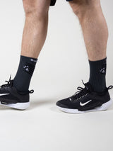 CREW SPORTS TENNIS COMPRESSION SOCKS, SUPCARE, DARK GREY