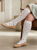 Compression Stockings Bamboo, Grey with Dots