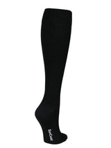 Compression Stockings Bamboo, Black Rib