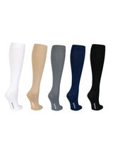 SupCare Giftbox 5 Pairs Compression Stockings Bamboo, Rib Weave, BASIC, WIDE CALF