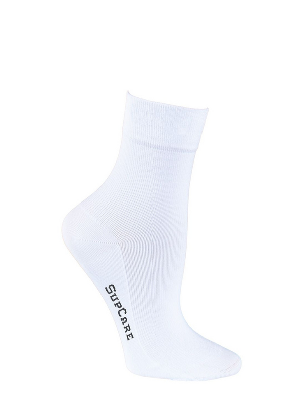 Compression Crew Socks Bamboo, White