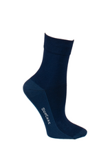 Compression Crew Socks Bamboo, Navy Blue