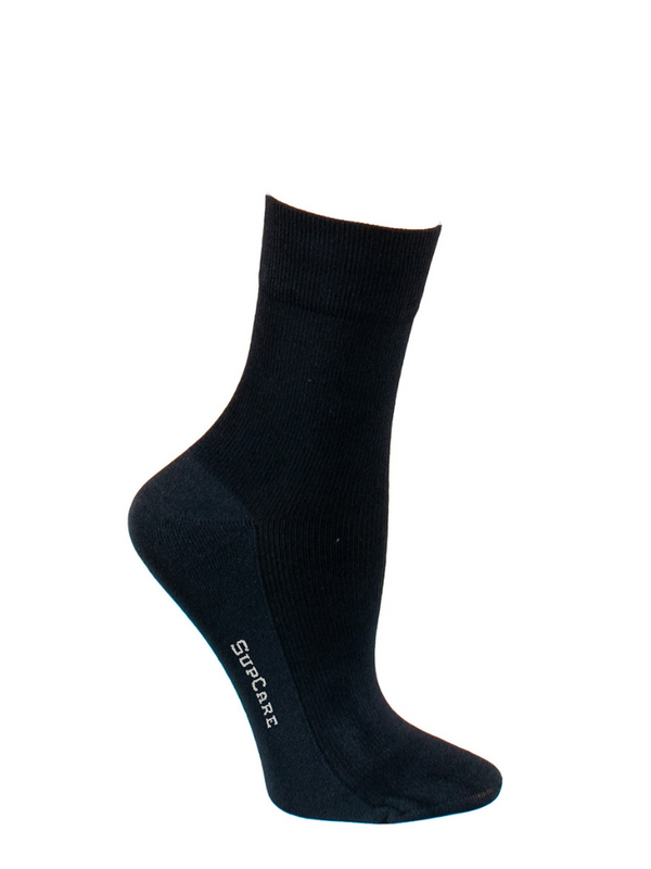 Compression Crew Socks Bamboo, Black