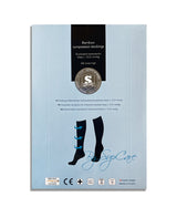 Compression stockings bamboo, brown, Wave