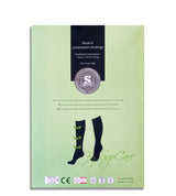 Compression stockings class 2, black and brown