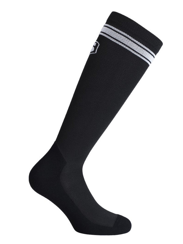 Sports compression socks with SoftAir, black