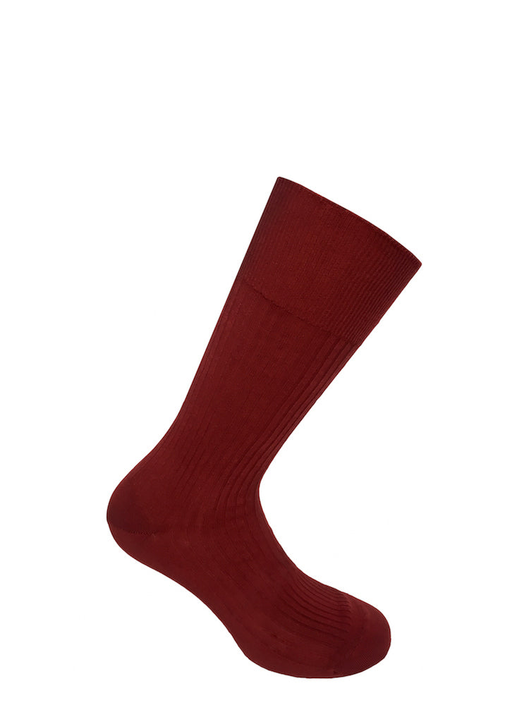 Diabetes socks, bordeaux red