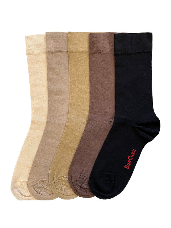 Bamboo socks, 5 pack, earthy colours mix