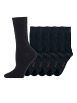 Bamboo socks, 5 pack, plain black