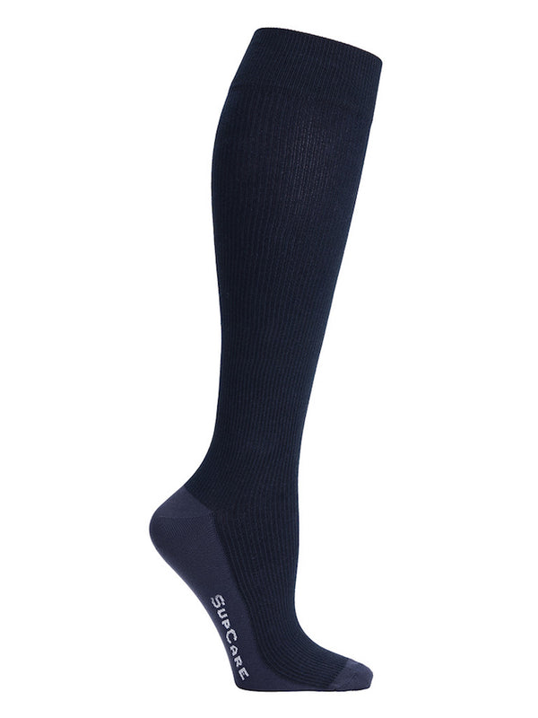 Bamboo compression stockings, navy blue