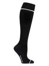 Wool and bamboo compression stockings, black