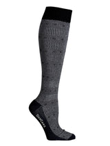 Bamboo compression stockings, black Marocco pattern