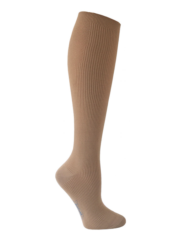 Microfiber compression stockings, beige
