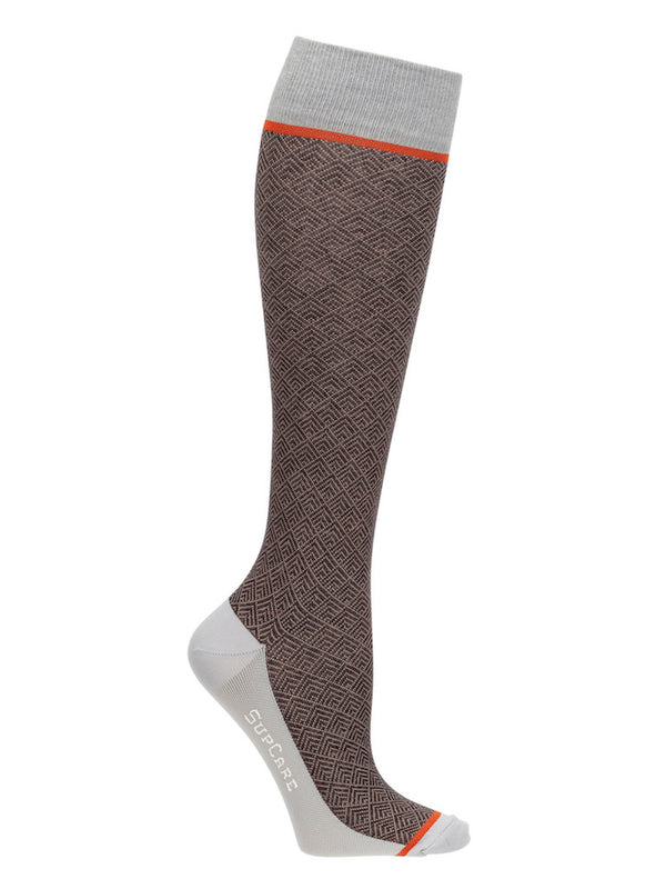 Wool compression stockings, business brown