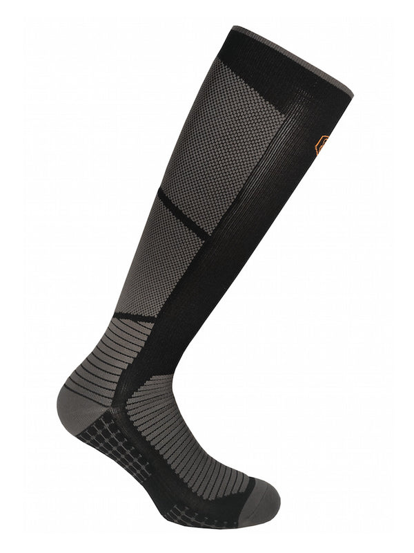 Sports compression socks, Extreme Bounce, black and grey