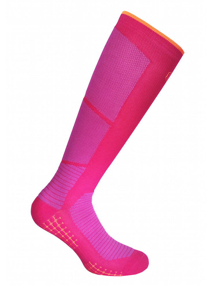 Sports compression socks, Extreme Bounce, pink and purple